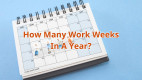 How many work weeks are in a year? The number of working weeks typically ranges from 48 to 50, which is fewer than the total 52 weeks in a year because of federal holidays and annual leave.